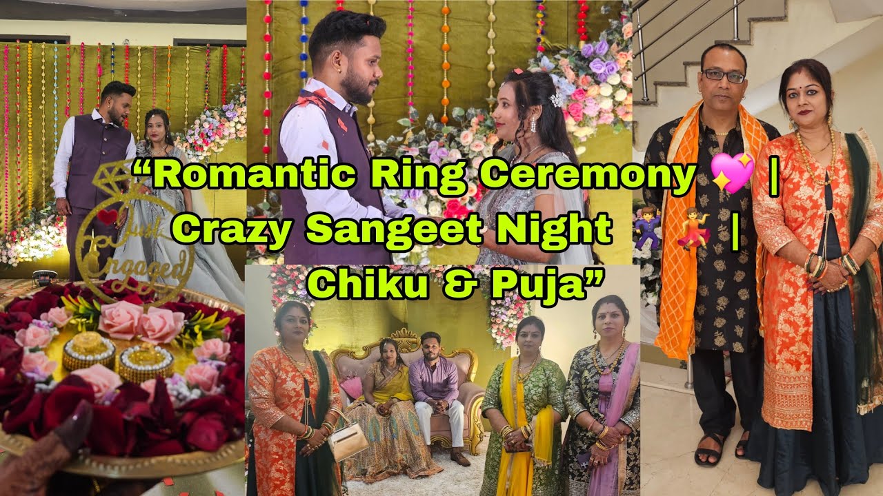 “When Love Sparkled 💍 & Dance Rocked 🎉 Chiku Weds Puja Sangeet Special” #ShaadiCelebration#LoveStory