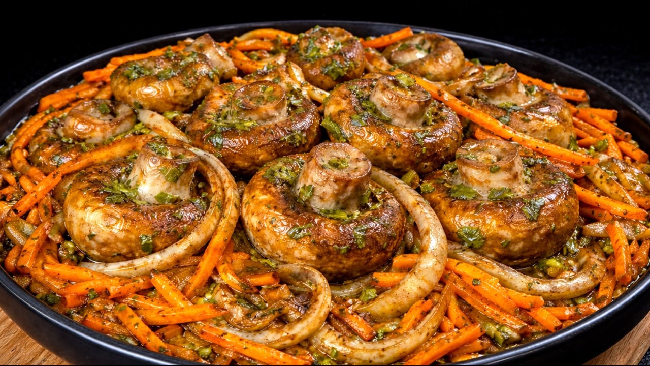 Грибочки с чесноком – вкуснее мяса! Лучший рецепт для сковороды