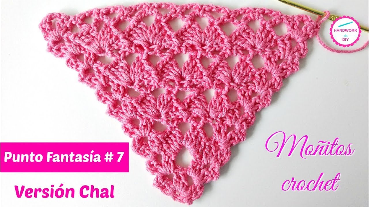 PUNTO FANTASIA CROCHET # 7 PARA CHAL