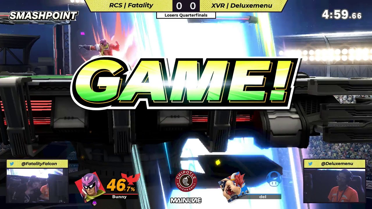 SMASHPOINT - RCS | Fatality (Captain Falcon) vs. XVR | Deluxemenu (Bowser) - LQF