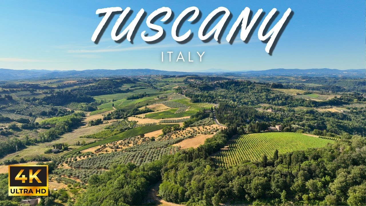 Tuscany, Italy - 4K Scenic Aerial Video Tour