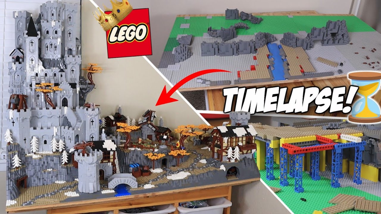 Black Falcon LEGO Castle MOC Build Timelapse!!!