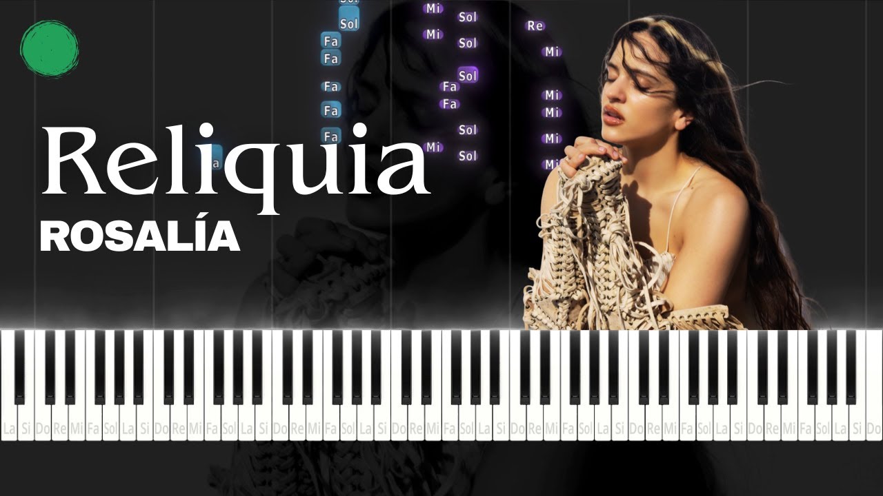 Reliquia · Rosalía (MUY FÁCIL) I Piano tutorial