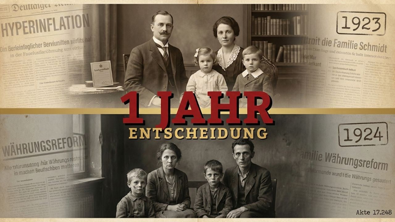 SPAREN oder AUSGEBEN? Diese Entscheidung entschied 1923 über Überleben oder Ruin