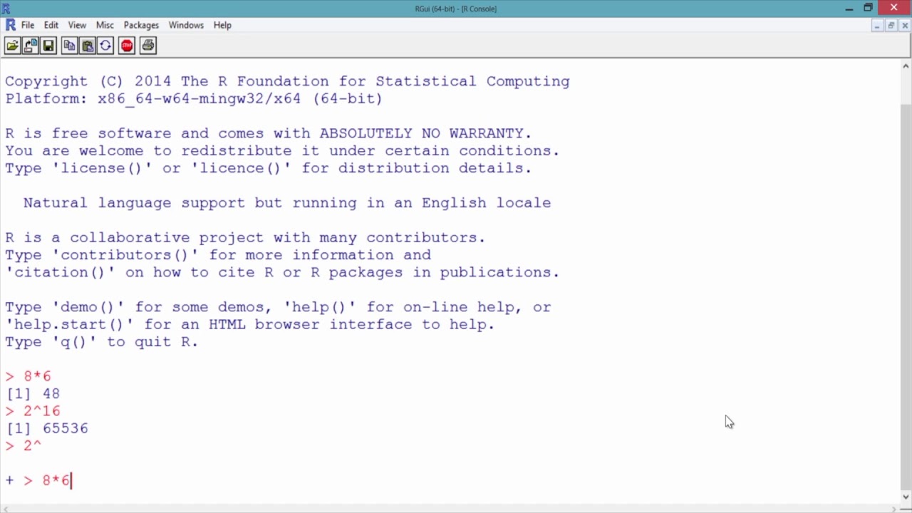 1.3.4 Working with Data - Video 2: Getting Started in R