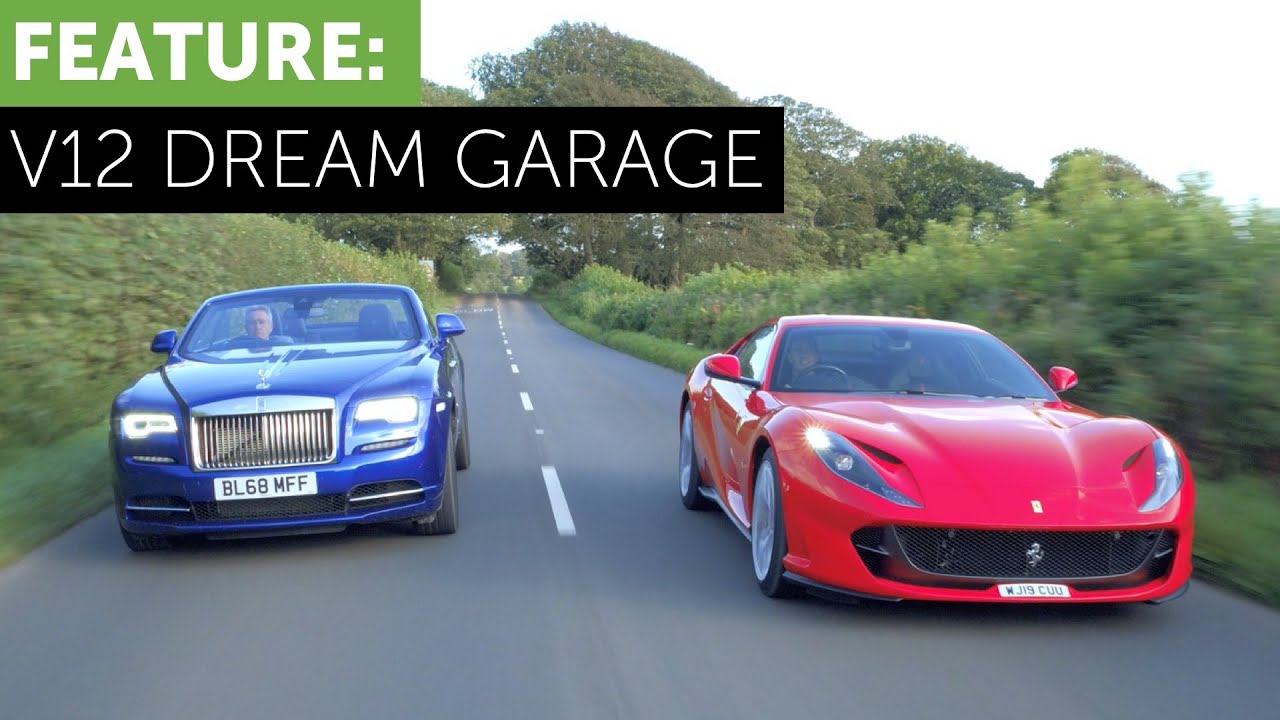 Ferrari 812 Superfast vs Rolls-Royce Dawn. V12 Dream garage!  w/ Tiff Needell