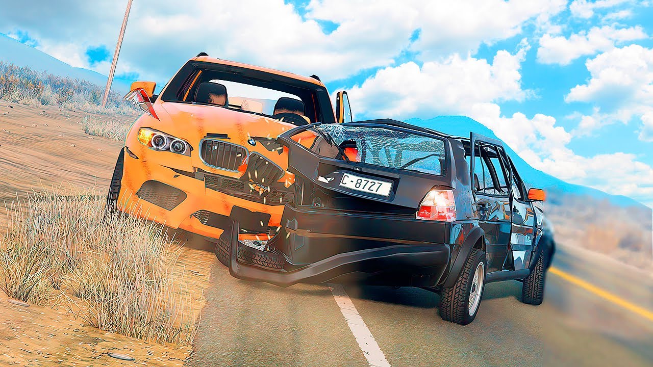 Road Truck and Car Crashes #3 in BeamNG.Drive