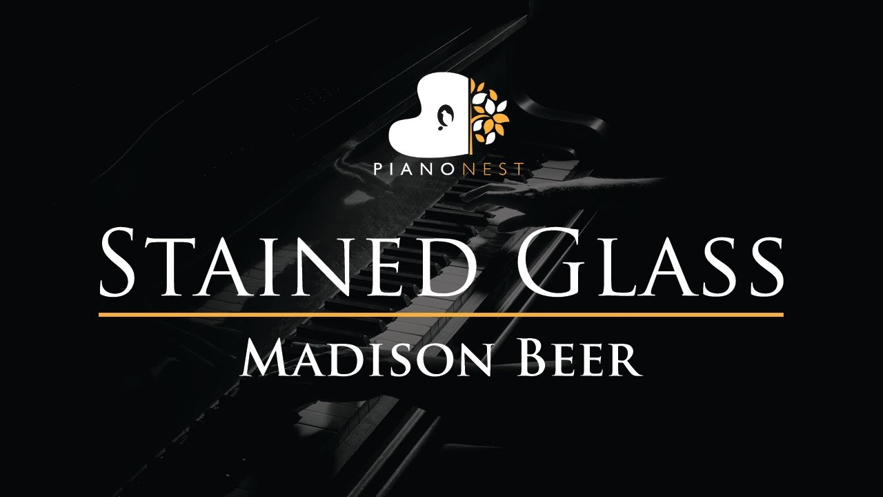 Madison Beer - Stained Glass - Piano Karaoke Instrumental Cover with Lyrics