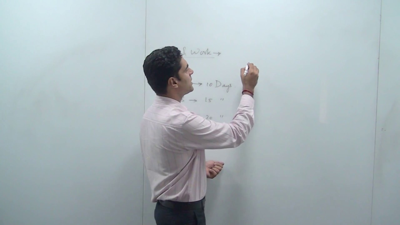 Time and Work important questions