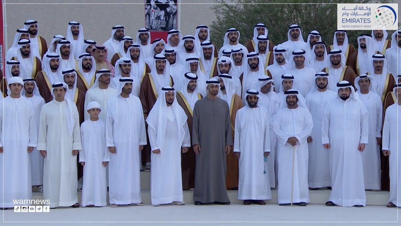 محمد بن زايد والشيوخ يشهدون أفراح آل نهيان ضمن عرس جماعي لعدد من أبناء الوطن