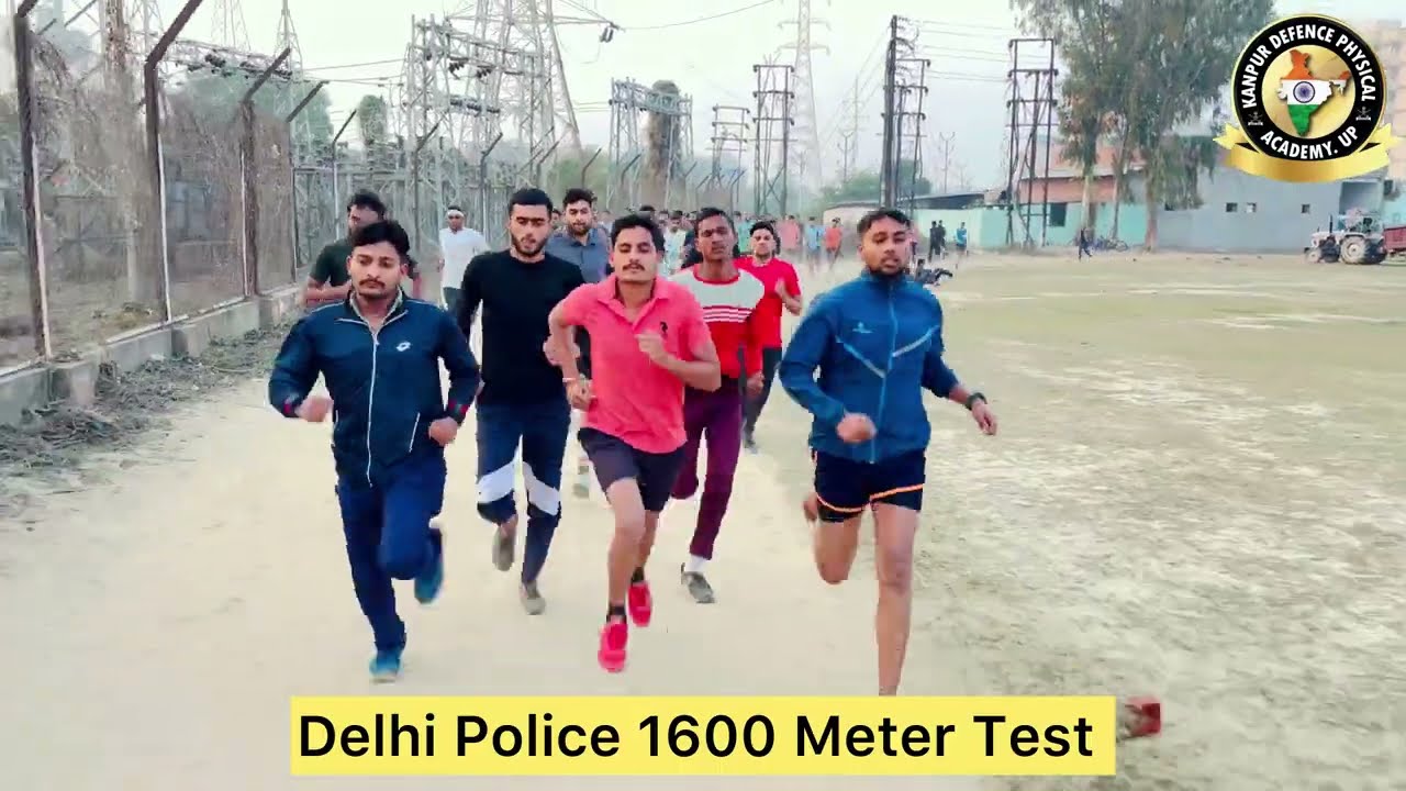 Delhi Police Physical 1600 Meter जबरदस्त दौड़ !!दिल्ली पुलिस कटआफ !!#viralvideo l