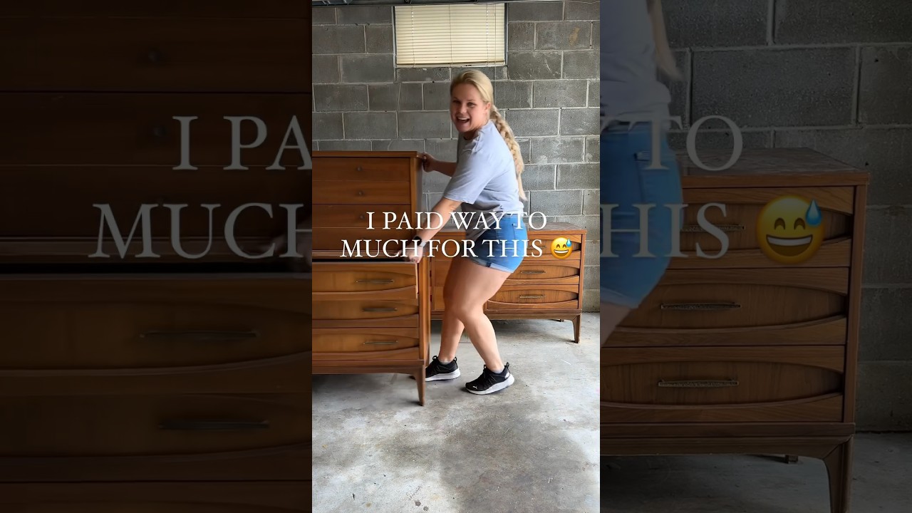 I PAID WAY TOO MUCH FOR THIS FURNITURE FLIP - PROFIT BREAKDOWN 🤑#shorts
