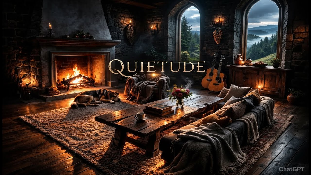 Rain Ambience with Acoustic Guitar for Mental Calm, Sleep & Stress Recovery