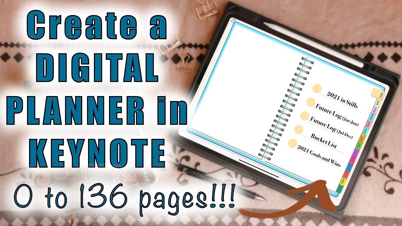 How To Create a DIGITAL PLANNER in KEYNOTE || Digital Planner 2021