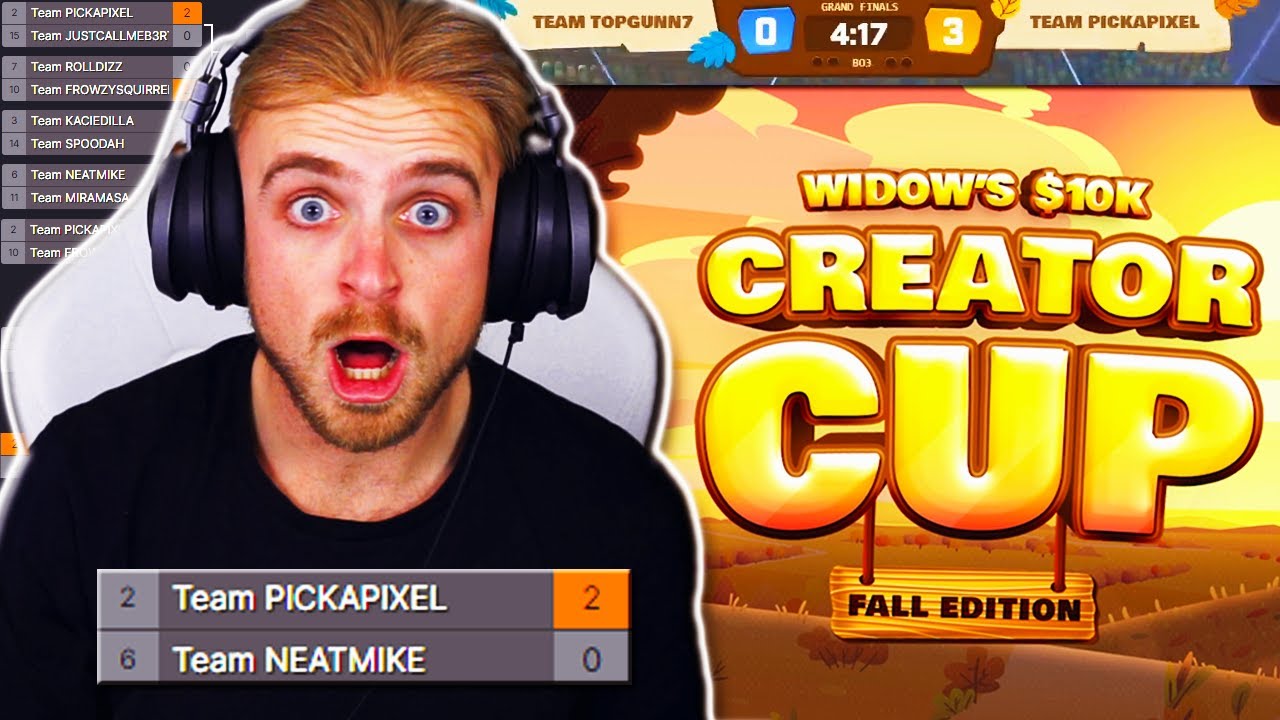 How I DOMINATED Widow's $10,000 Creator Cup in Rocket League vs NEATMIKE, DRKU, FISHHR & MORE!