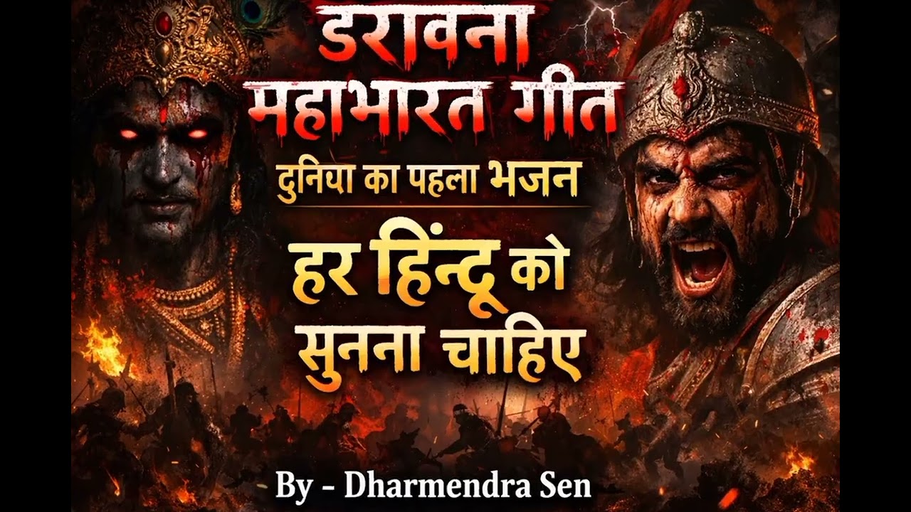  महाभारत गीत 😱 | दुनिया का पहला महाभारत  भजन | हर हिन्दू को सुनना चाहिए|By-Dharmendra Sen|महाभारत