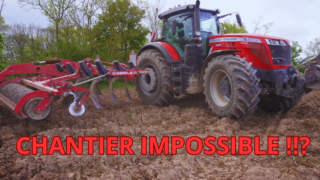 😱🚜 300CV dans les ORNIÈRES : DÉCHAUMAGE COMPLIQUÉ avant la PLUIE 🌧️ - Épisode 1/3