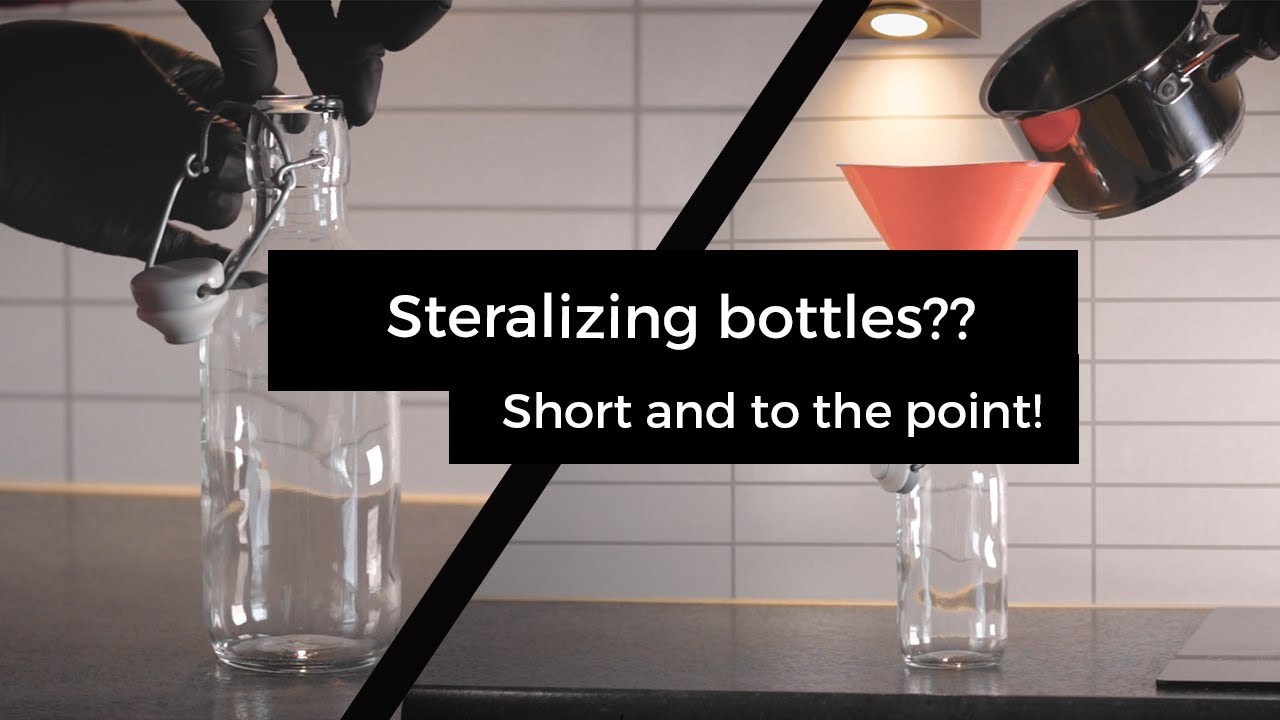 How to sterilize glass bottles(In 1 minute)