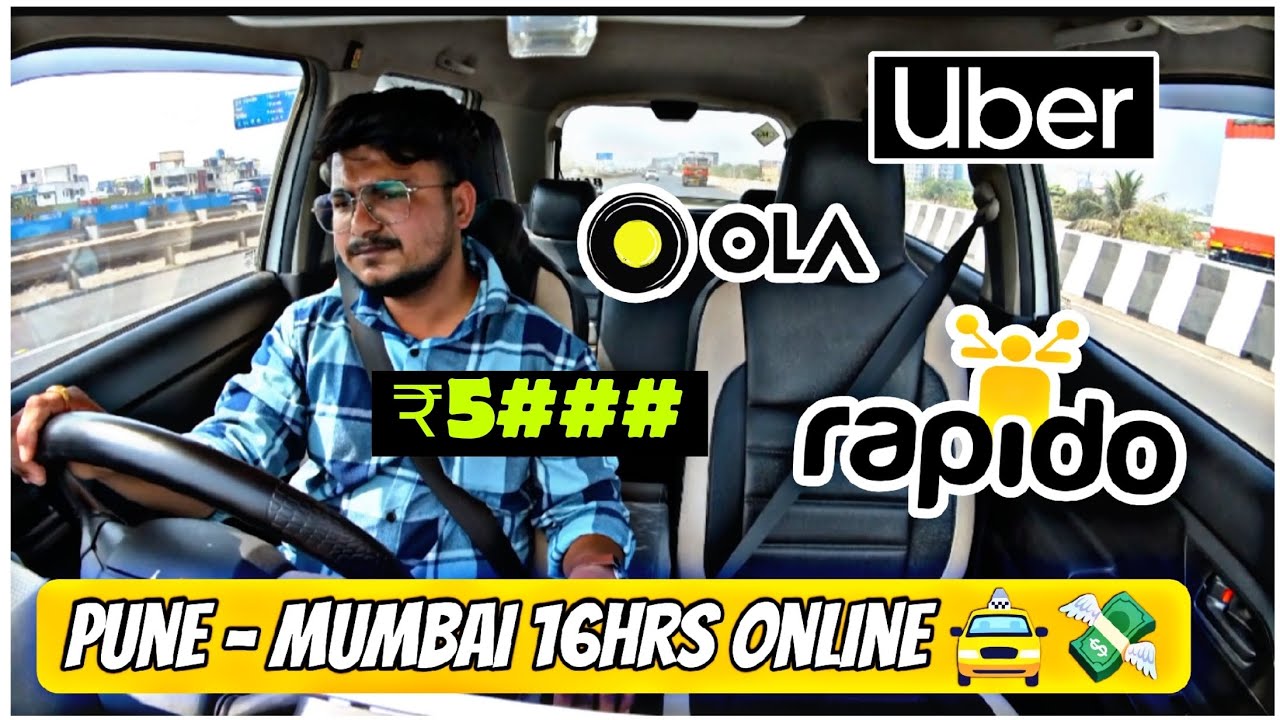 16 hrs online Rs.5###/- Earning ola uber / pune ola uber earning....