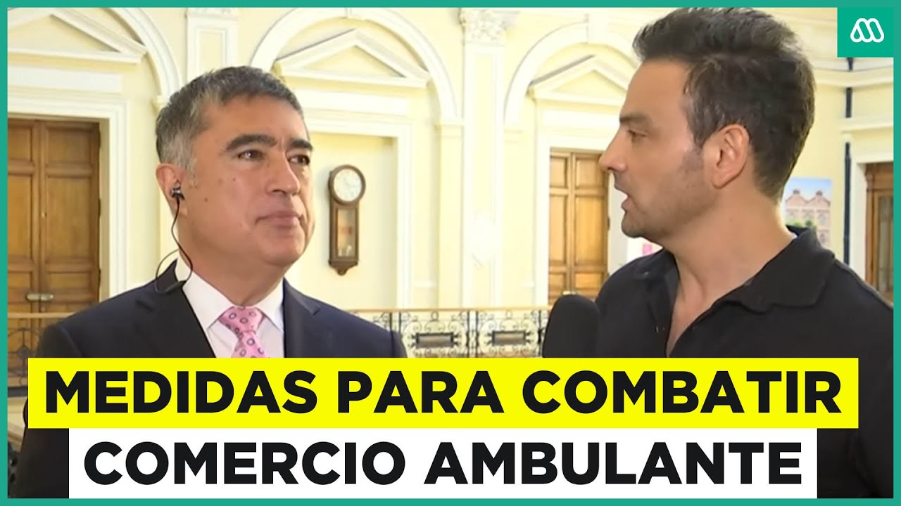 Mario Desbordes y las medidas para combatir el comercio ambulante