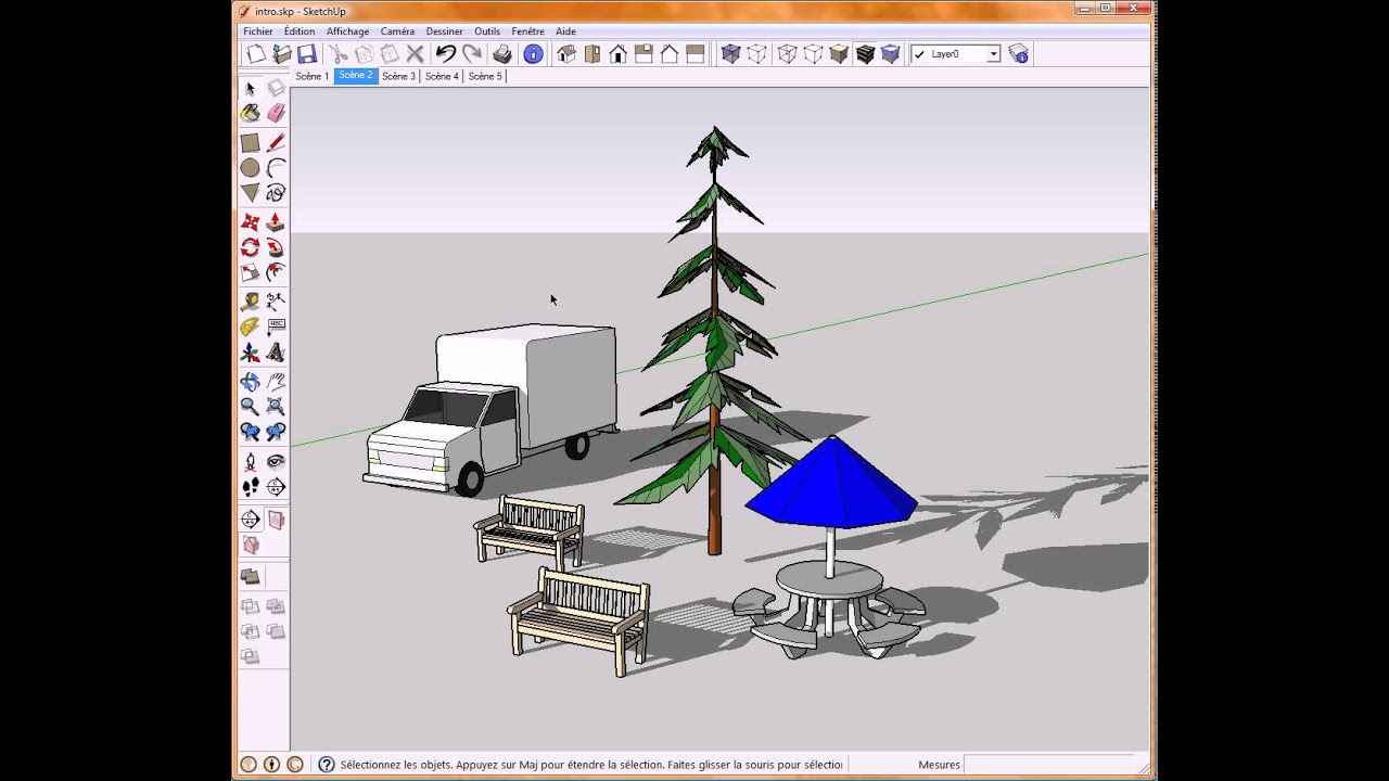 SKETCHUP - INTRODUCTION au Logiciel de Dessin 3D - Impression 3D - Tuto Gratuit