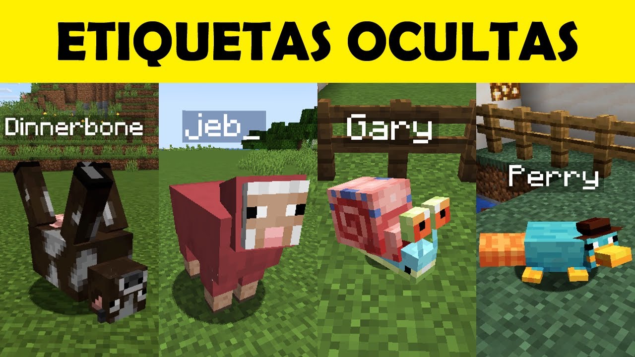 ✅ 13 CURIOSIDADES de las Etiquetas en Minecraft