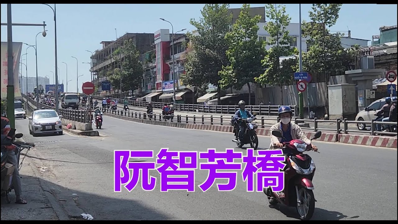 越南胡志明市 - 牛皮街 - 澤街 - 安平街 - 白雲路 - 阮智芳橋 [粵語]