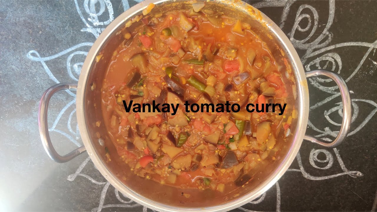 Vankay+tomato curry/how to prepare quick recipe vankay tomato curry