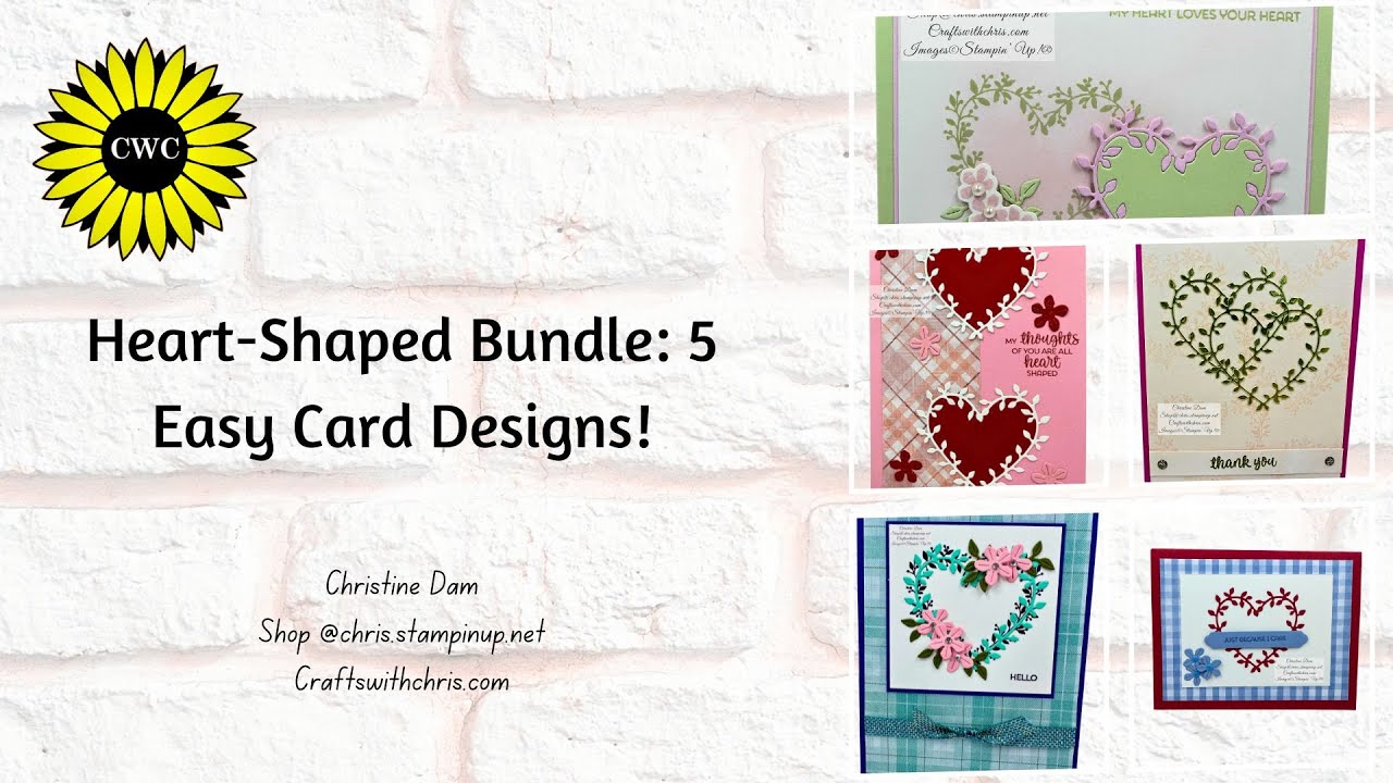 5 Stunning Cards Using The Heart-Shaped Bundle  | Sale-a-bration Tutorial