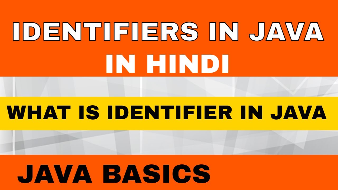 What is identifier in java | In Hindi | identifiers in Java | #CodingTrix