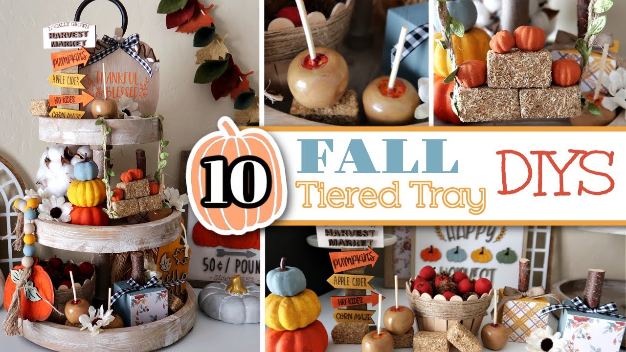10 FALL TIERED TRAY DIYS 2021 | Decorate Your TIERED TRAY For FALL! | Easy & Affordable Fall Crafts