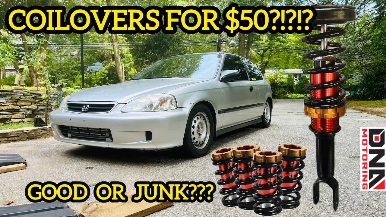 COILOVER SLEEVE'S INSTALL AND REVIEW ON THE SUPER CHEAP TURBO CIVIC! HOW DO THEY RIDE??