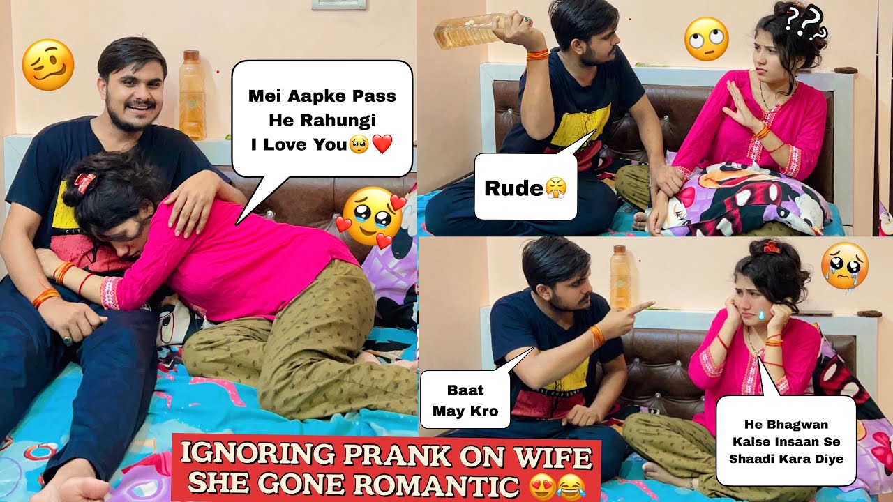 Ignoring Prank On Wife At Night😜 || she gone romantic || #prank on #indian wife@SakshiBabaOfficial