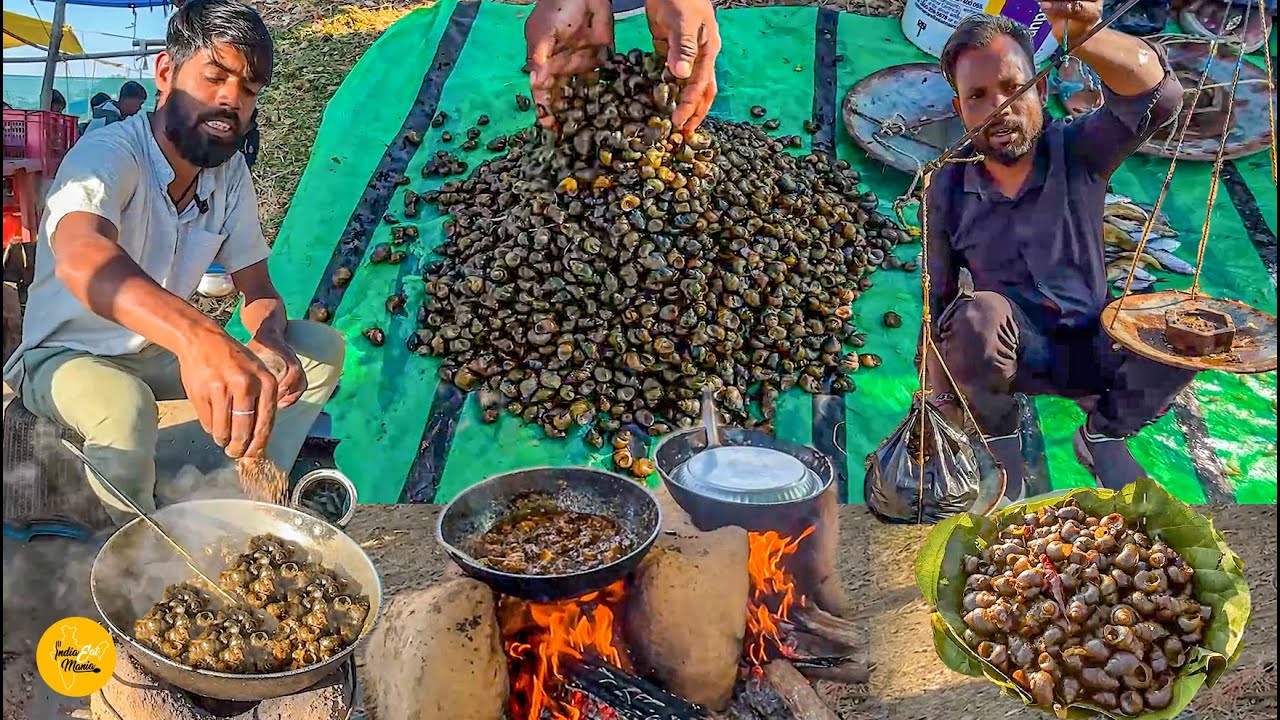 Jharkhandi Adivasi Style Ghonghi/Snails Masala Meat Making Rs. 40/- Only l Ranchi Street Food