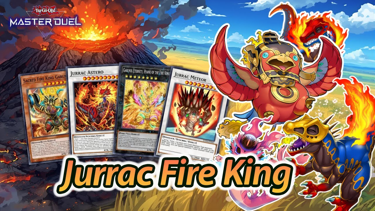 Jurrac Fire King October Ranking Master Duel 2025 | Snake-Eye Support & Dino Power & Phoenix Revival