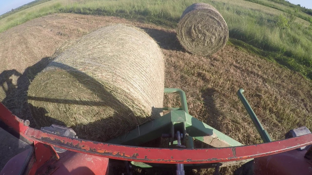 Vožnja bala sijena sa duplim vilicama / GoPro Hero 4 / Zetor 3511 / kamera na glavi / ljeto 2019