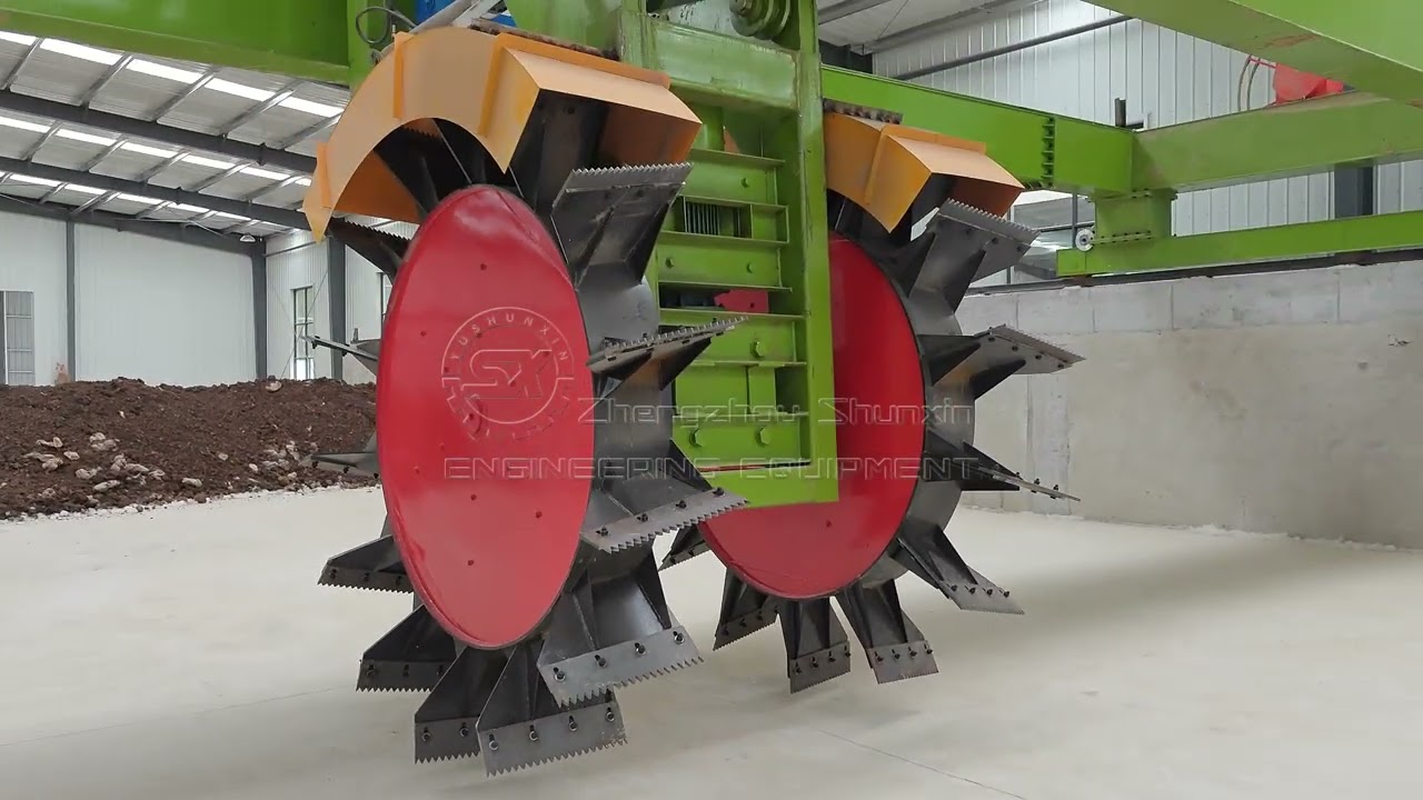 ♻️ Wheel Type Compost Turner for Large Scale Organic Waste Treatment