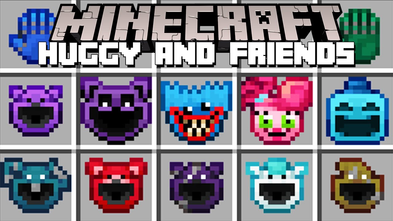 Minecraft HUGGY & FRIENDS / POPPY PLAYTIME MOD! (Minecraft Mods)