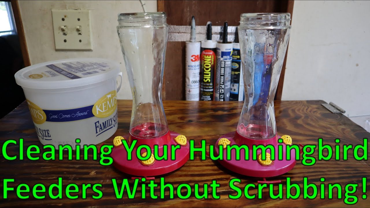 Cleaning Hummingbird Feeders - WITHOUT SCRUBBING!!!