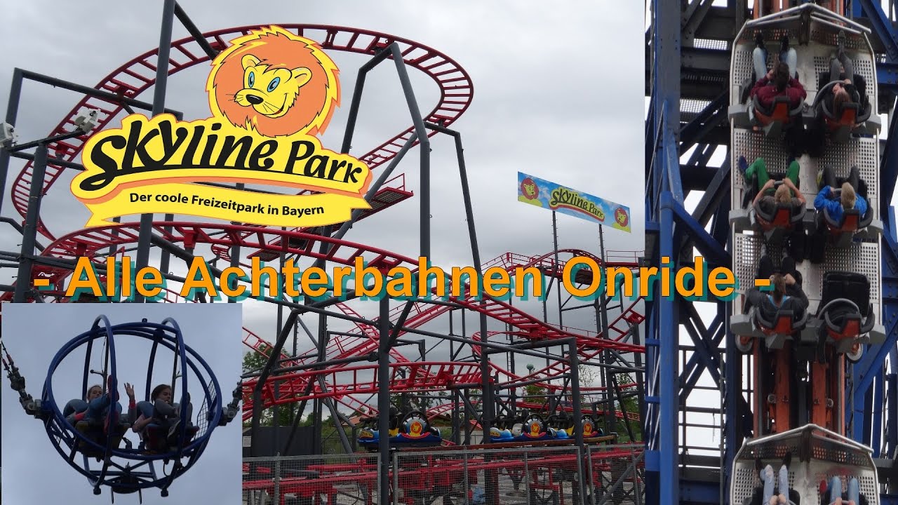 Skyline Park 2016 - OnRides Impressionen - Parkvideo - Alle Achterbahnen Onride - All Coaster