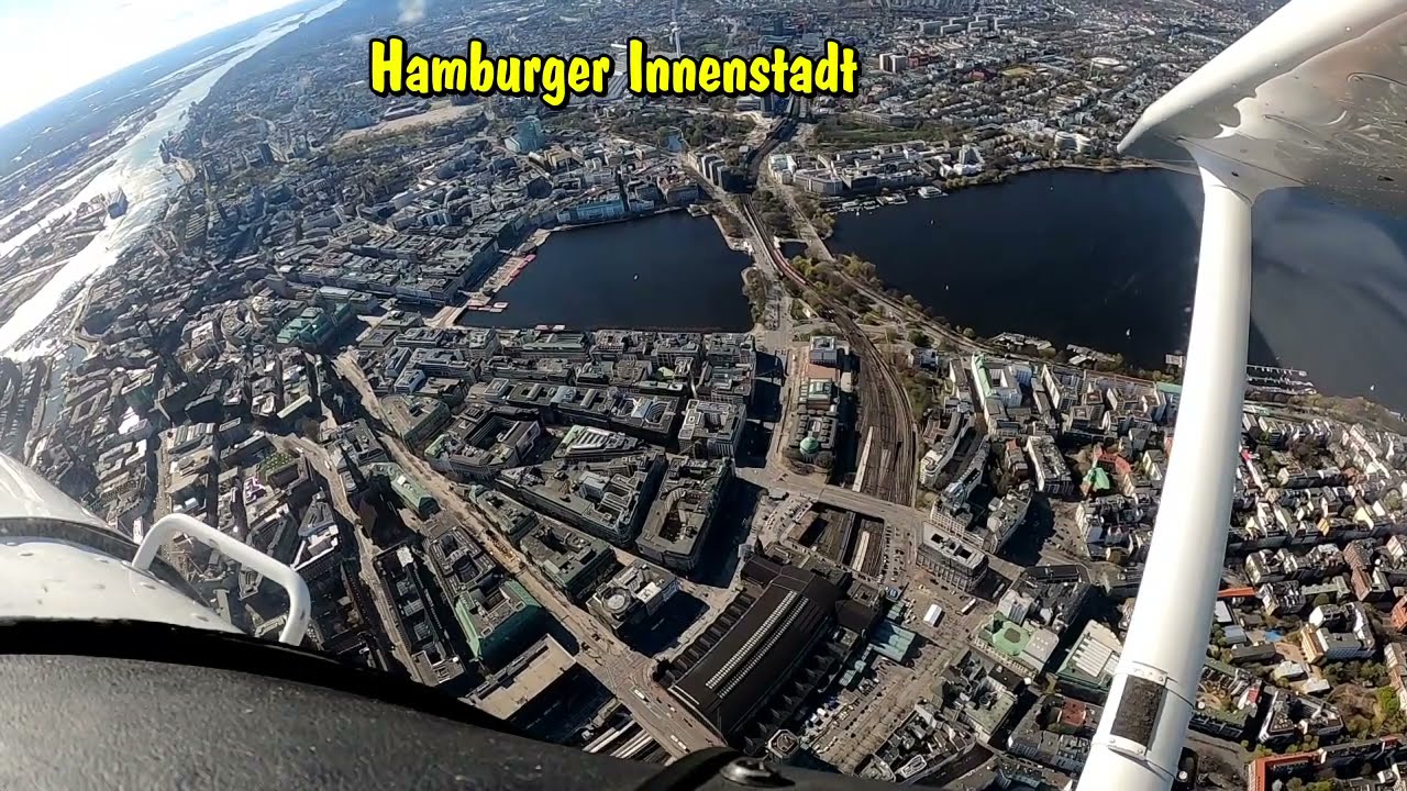 Rundflug &uuml;ber Hamburg