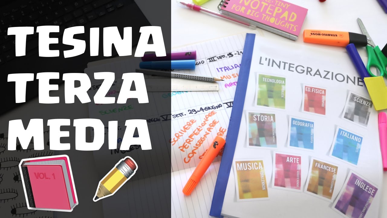 TESINA TERZA MEDIA! COLLEGAMENTI, ARGOMENTI 📕
