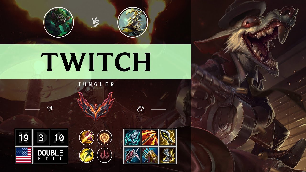 Twitch Jungle vs Master Yi - NA Grandmaster Patch 14.12