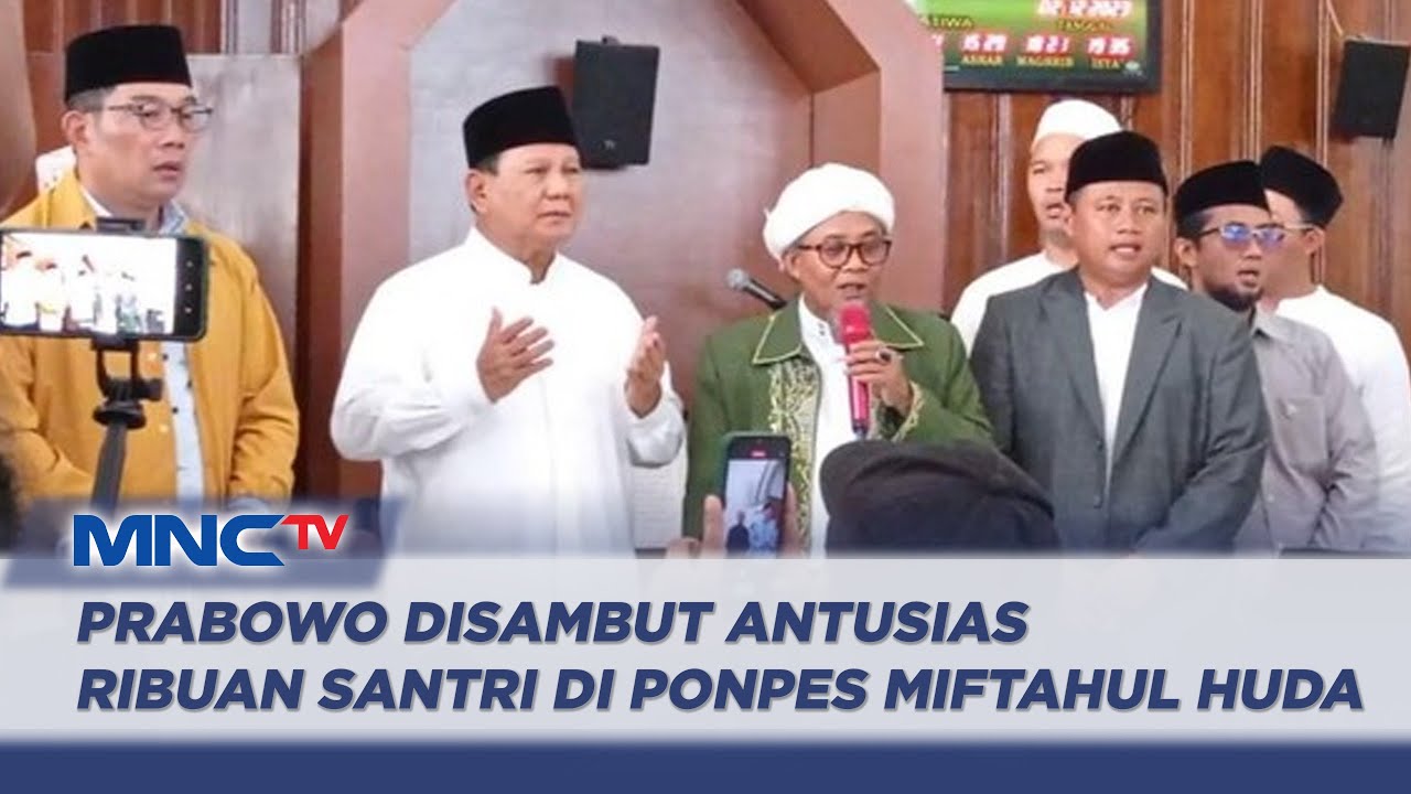 Didampingi AHY dan RK, Prabowo Kunjungi Ponpes Miftahul Huda Manonjaya di Tasikmalaya - LIP 03/11