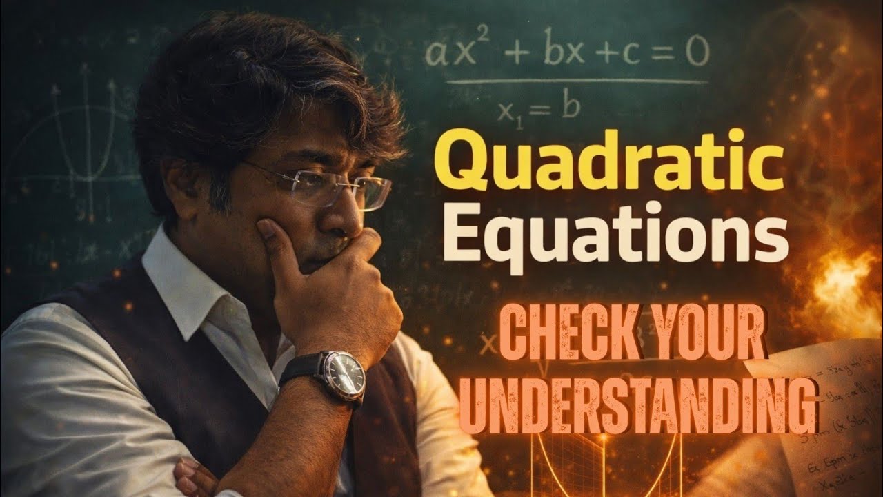 QUADRATIC EQUATION Check your Understanding | JEE 2026 | GB Sir 