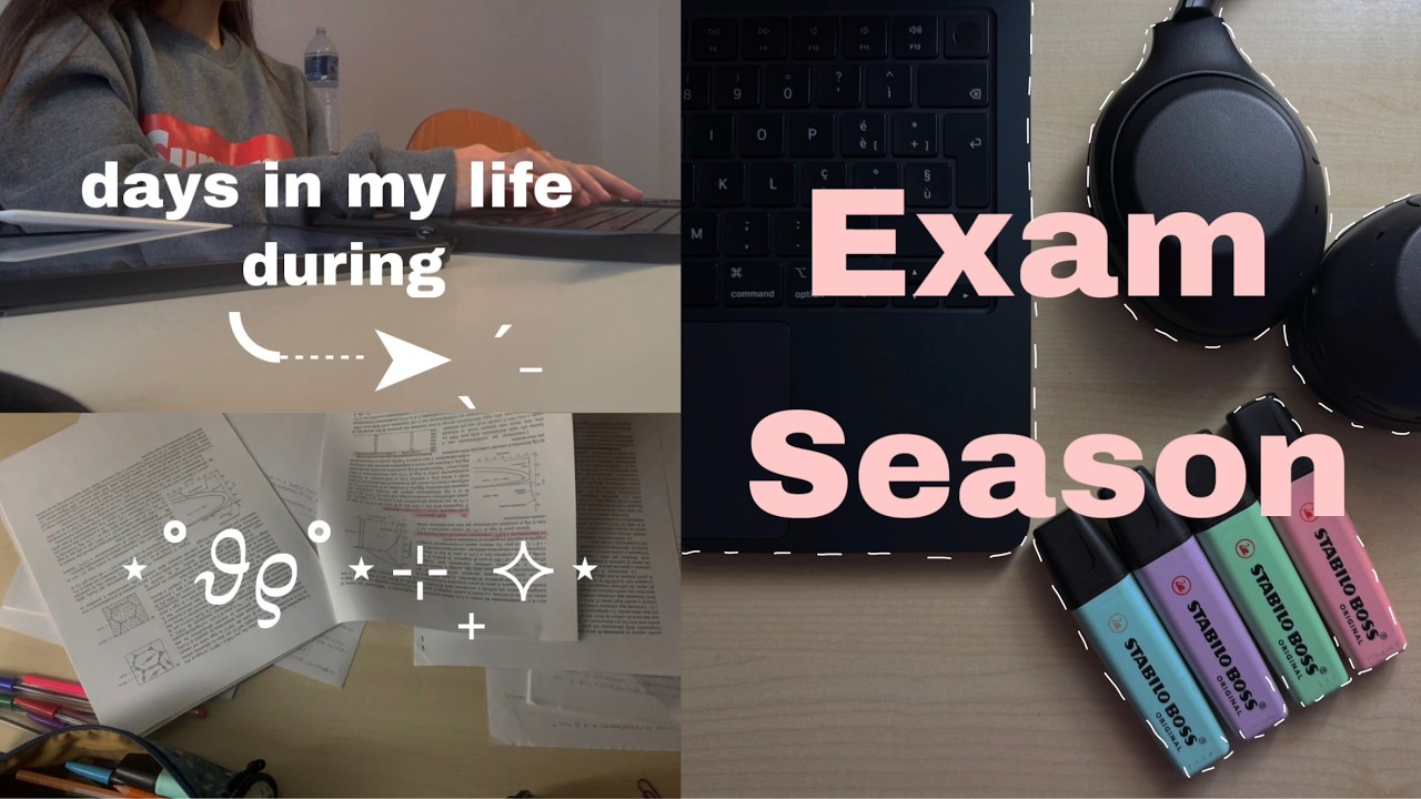 days in my life during Exam Season ☕️🧠😴  | productive & realistic