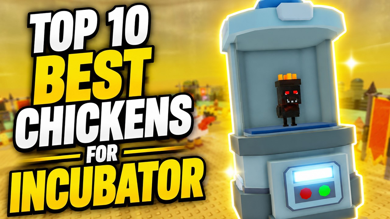 TOP 10 BEST CHICKENS for INCUBATOR in GROW A CHICKEN FIGHTER Roblox