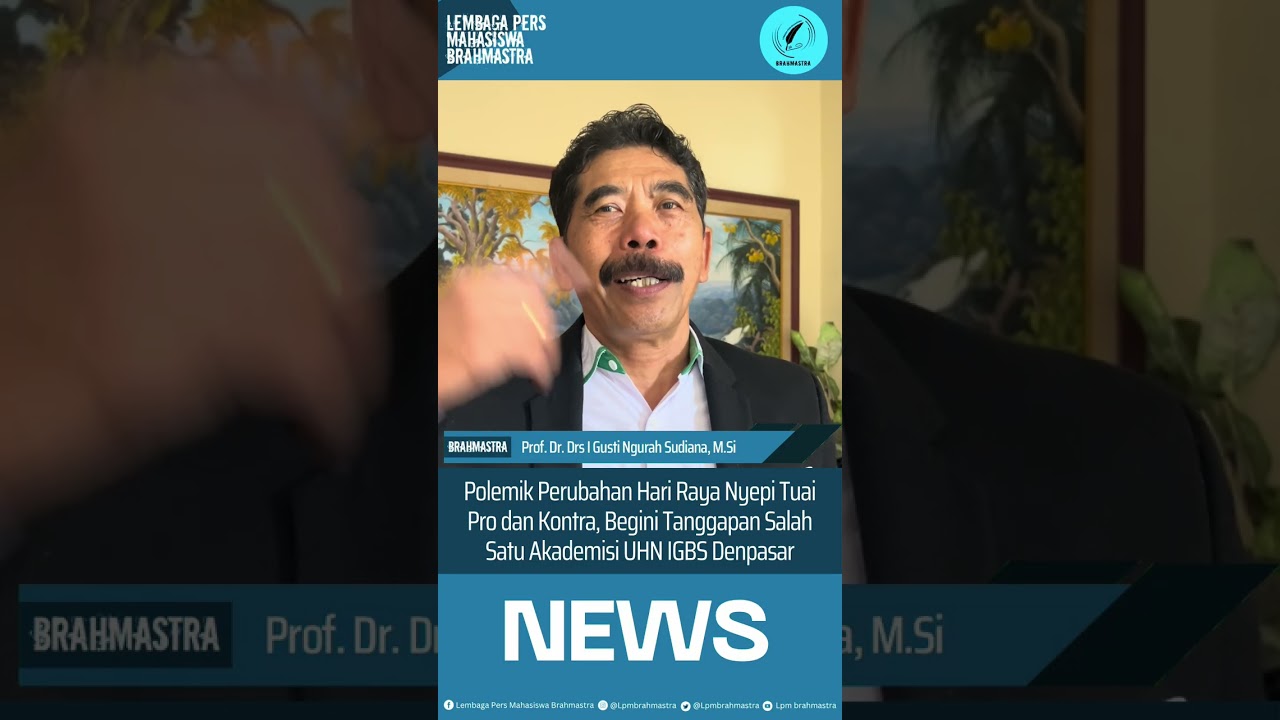 Polemik Perubahan Hari Raya Nyepi Tuai Pro dan Kontra, Begini Tanggapan Akademisi UHN IGBS Denpasar