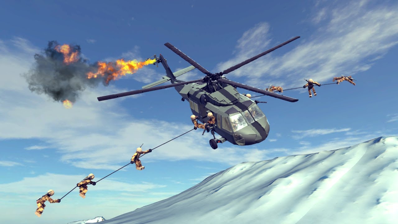 Helicopter Crashes & Shootdowns #10 | Besiege