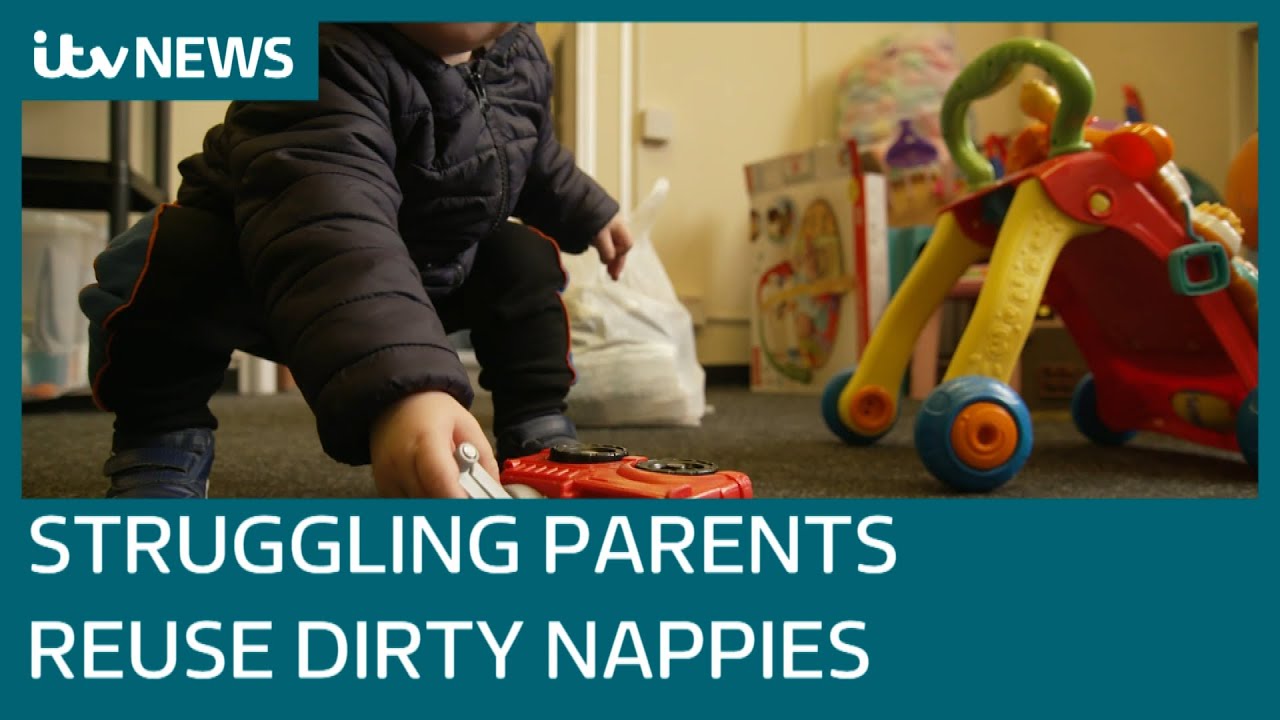 Desperate parents reusing filthy nappies as they struggle through cost of living crisis | ITV News